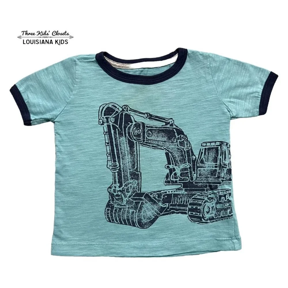 Carter's 18m Excavator Digger Ringer Tee Shirt